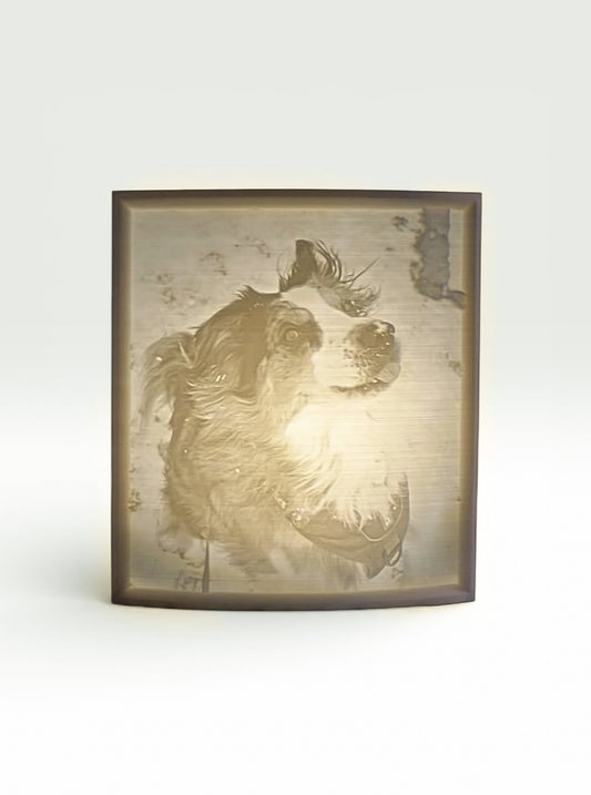 Gepersonaliseerde 3D foto lamp met eigen foto van je dierbare huisdier